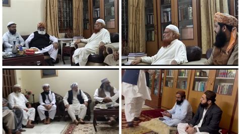 Quaid E Jamiat Maulana Fazal Ur Rehman Sb Meet Mufti Taqi Usmani Sb In