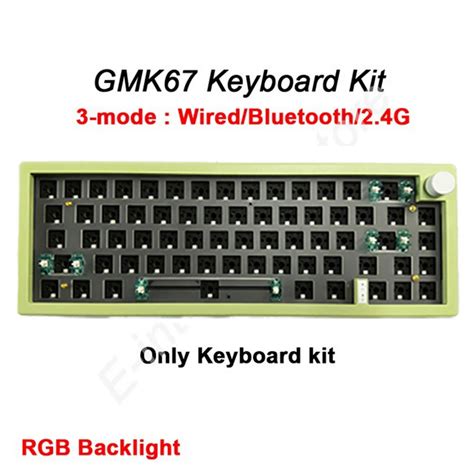 Gmk gmk Kit hot swappable Bàn Phím Cơ khí bluetooth G không dây RGB Backlit Gasket cấu
