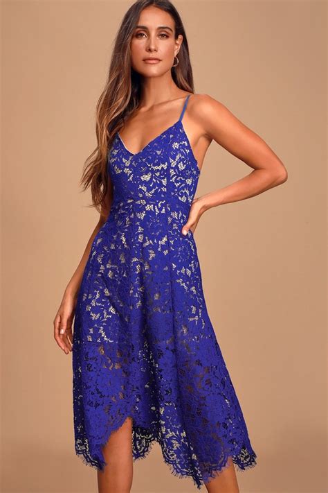 Royal Blue Lace Bridesmaid Dresses