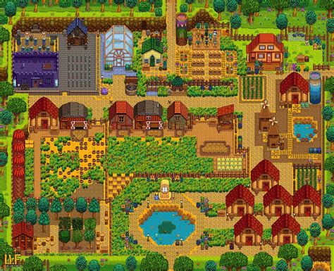 Stardew Valley Standard Farm Stardew Valley Layout Stardew Valley