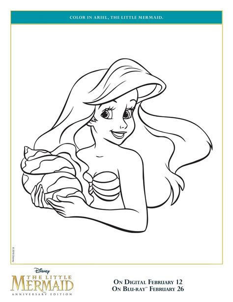 Ariel The Little Mermaid Coloring Pages - DISNEY COLORING PAGES / Click ...