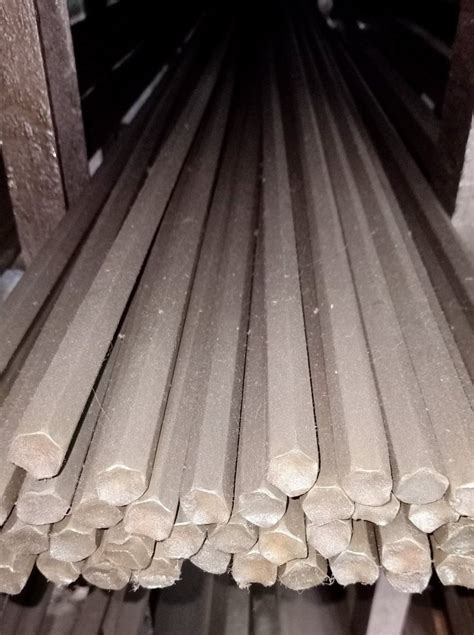 MILD STEEL 40mm MS Bright Hex Bar For Industrial Single Piece Length