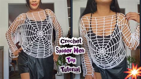 Spider Web Crochet Top Tutorial Diy Crochet Gantsilyo Youtube