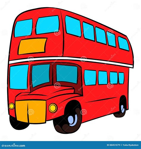 Cartoon Red Bus Drawing Bus drawing the magician tarot london drawing ...