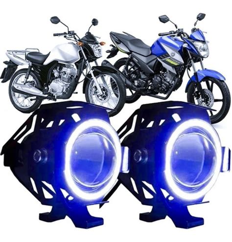 Farol Milha Led P Cb X Versys U Angel Eyes Mini W Mercadolivre