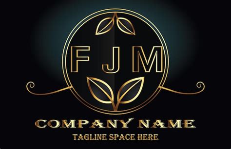 Premium Vector | Fjm letter logo