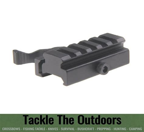 Quick Release 5 Slot Picatinny Weaver Rail Riser Mount Handguard Rail