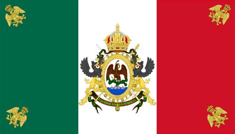 Flag of the Second Mexican Empire (1863–1867) : r/vexillology