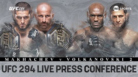 LIVE UFC294 Press Conference Makhachev Vs Volkanovski 2 Usman Vs