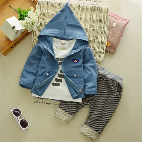 Kids Boys Clothing Sets Autumn Cotton Long Sleeve Clothes Suit 3pcsset