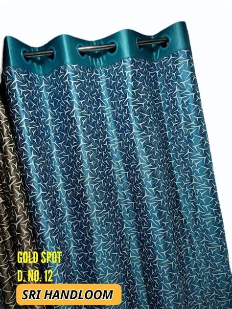 Teal Printed Polyester Door Curtains at Rs 249 piece पलसटर