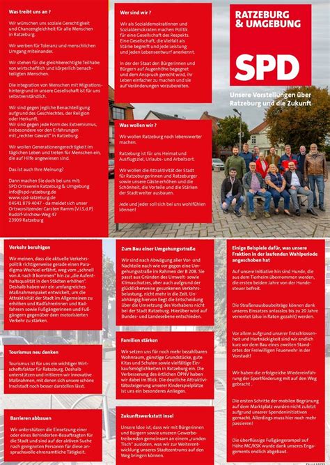 Flyer Verteilt Spd Ortsverein Ratzeburg Und Umgebung