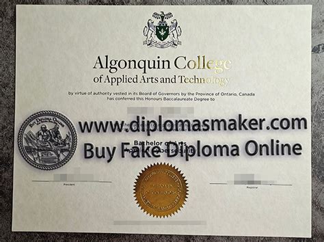 The Benefits Of Buy Fake Algonquin College Degree