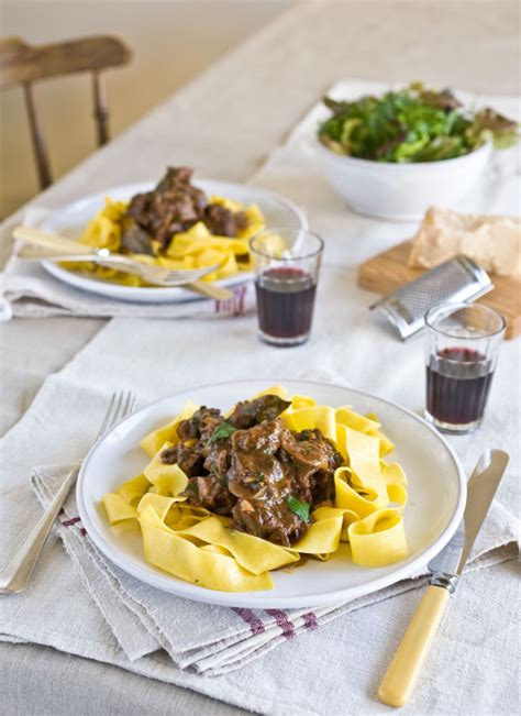 Slow cooked Italian Beef Cheek Ragù with Pappardelle Dish Magazine