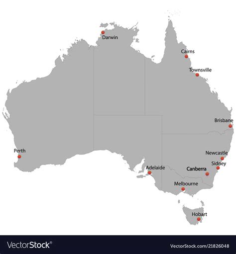 A4 Map Of Australia Printable