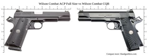 Wilson Combat ACP Full Size Vs Wilson Combat CQB Size Comparison