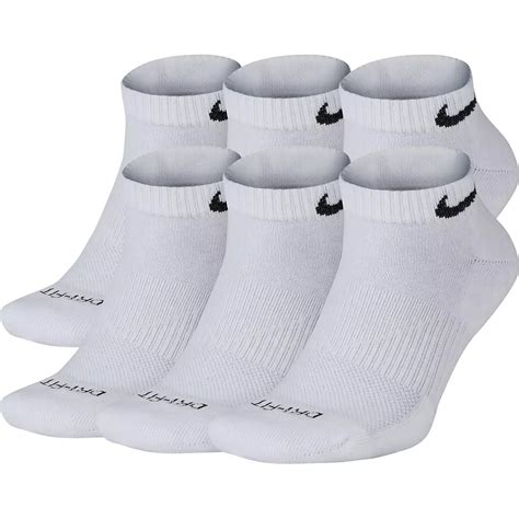 Nike Mens Everyday Plus Cushion Training Low Cut Socks 6 Pack Academy