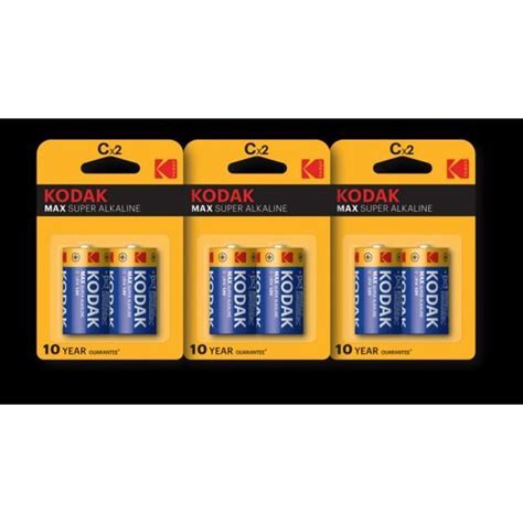 KODAK Piles MAX Alcaline C LR14 Lot De 6 Cdiscount Jeux