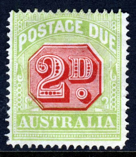 Australia Postage Due D P Wmk Narrow Crown W Sg D Mng