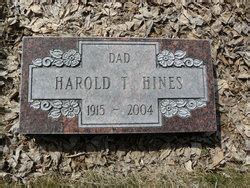 Harold Thomas Hines 1915 2004 Mémorial Find a Grave