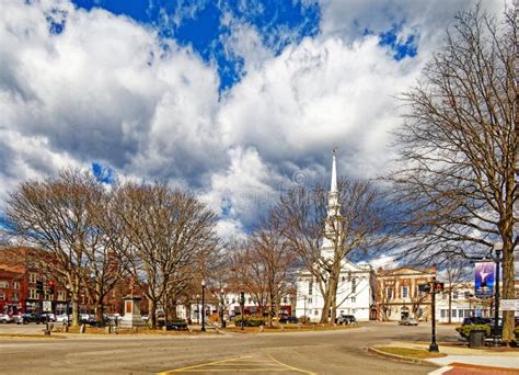 Downtown Keene New Hampshire In Early Spring Stock Image Image Of