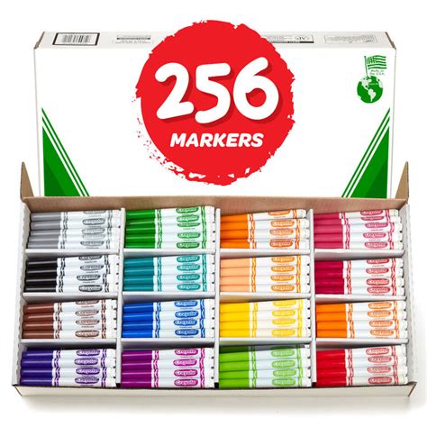 Crayola Broad Line Markers Classpack 256 Count Crayola