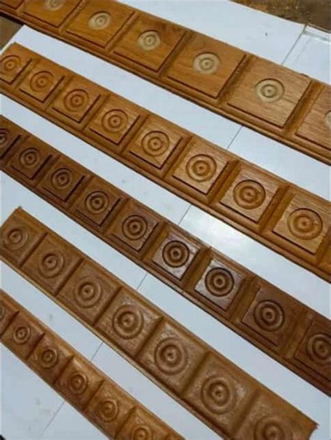 Teak Wood Molding Brown Cadbury Ring Wooden Moulding For Interior