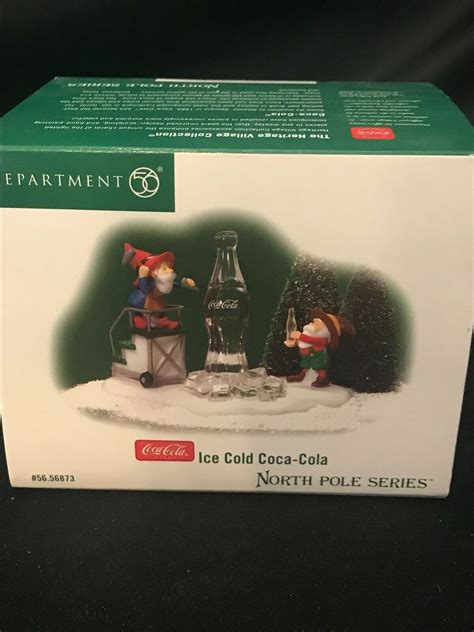 Dept 56 Ice Cold Coca Cola North Pole Series Elves With Coke Ice