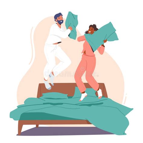 Couple Jumping Bed Stock Illustrations – 30 Couple Jumping Bed Stock ...