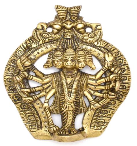 BRASS PANCHMUKHI HANUMAN Wall Hanging Idol Figurine 82 60 PicClick UK