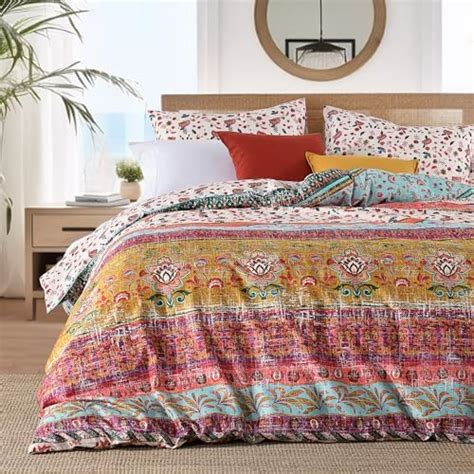 Loussiesd Bohemian Duvet Cover Set Boho Exotic Double Size Luxury