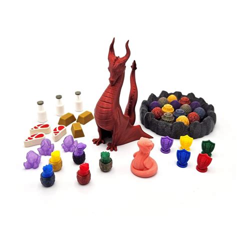 Upgrade Kit For Wyrmspan 206 Pieces First Player And Resource Tokens Player Pieces Dragon Eggs