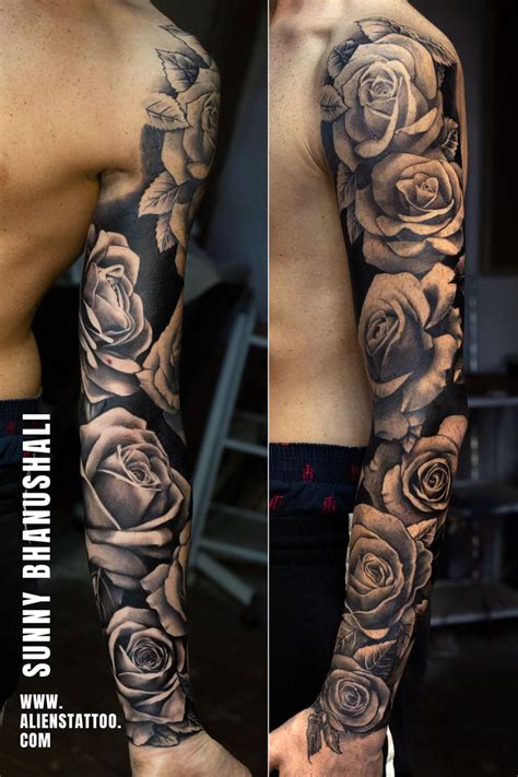 Rose Sleeve On Actor Laurie Calvert By Sunny Bhanushali At Aliens