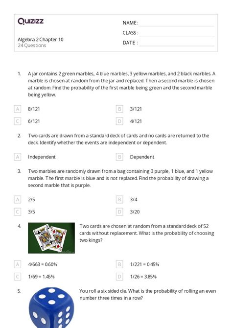 50+ Algebra 2 worksheets on Quizizz | Free & Printable