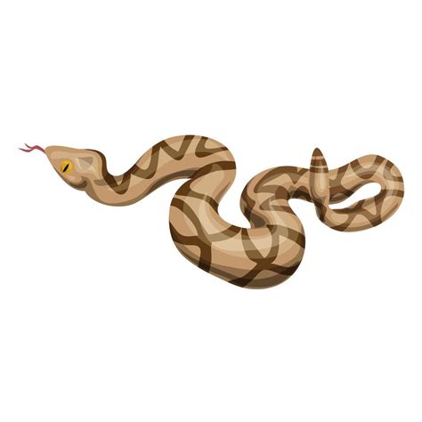 Icono De Serpiente De Cascabel Estilo De Dibujos Animados 14574692