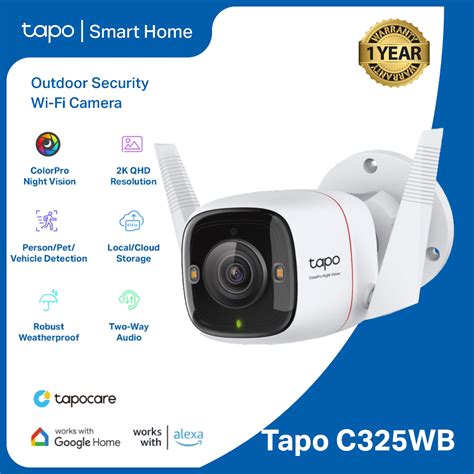 TP Link Tapo C325WB Outdoor Security Wi Fi Camera ColorPro Night