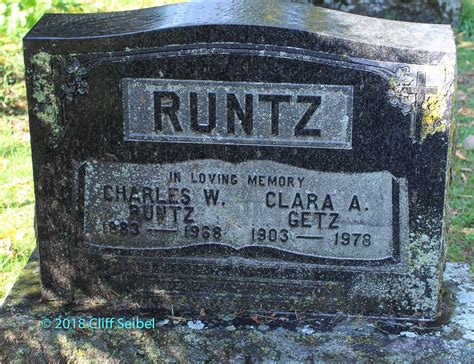 Clara A Getz Runtz M Morial Find A Grave