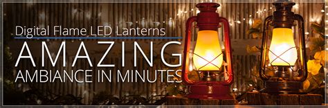 Digital Flame Led Lanterns Wintergreen Corporation