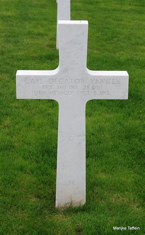 PVT Carl Decator Yancey 1892 1918 Find A Grave Memorial