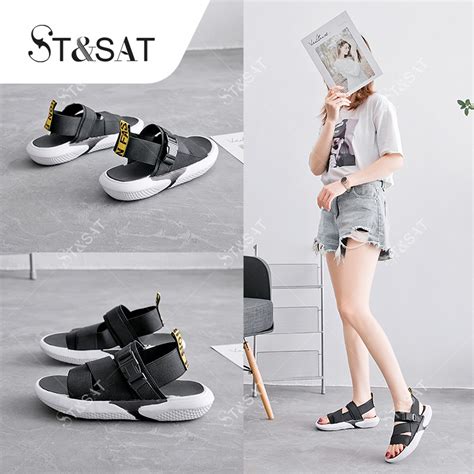 ST SAT New Korean Rubber Sandals For Women Add One Size Shopee