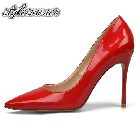 Aliexpress.com : Buy Stylesowner 2018 European Style High Heels Patent ...