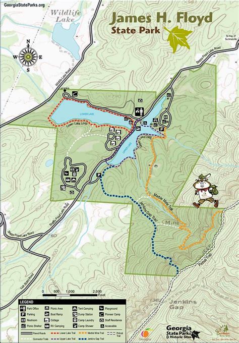 Georgia State Park Maps Dwhike