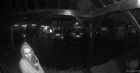Creepy Doorbell Video Shows Woman Pull Naked Flame Out Of Her Dressing Gown Liverpool Echo