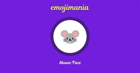 🐭 Mouse Face emoji Copy & Paste - Emojimania