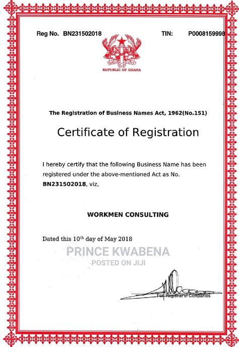 Business Registration In Accra Metropolitan Legal Services Prince