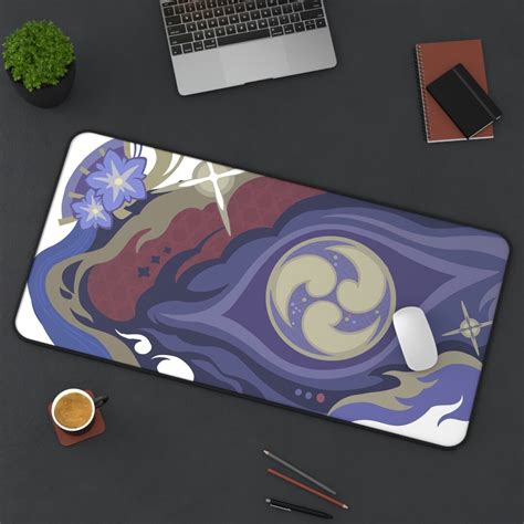 Raiden Shogun Ei Inspired Genshin Impact Desk Mat Mousepad Etsy