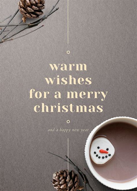 Christmas greeting card template | Free Photo - rawpixel