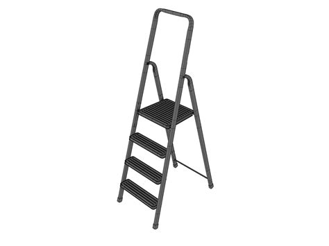 Steel Ladder 3d Model Cgtrader