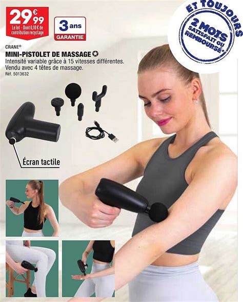 Promo Mini Pistolet De Massage Crane Chez Aldi ICatalogue Fr