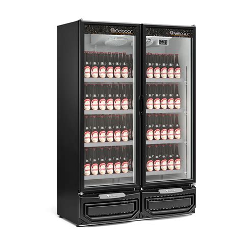 Refrigerador Expositor Vertical Gelopar Litros Preto V Gcbc